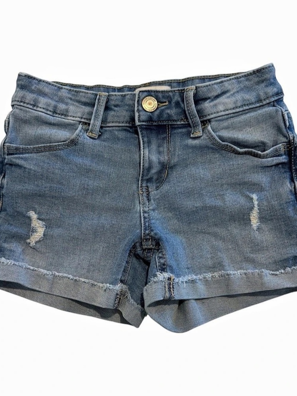 SO Girls Kids Distressed Denim Shorts Size 8